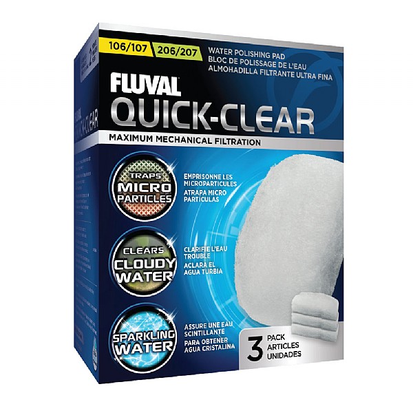 Fluval Quick Clear Pad for 104/5/6/7 & 204/5/6/7 (3pcs)