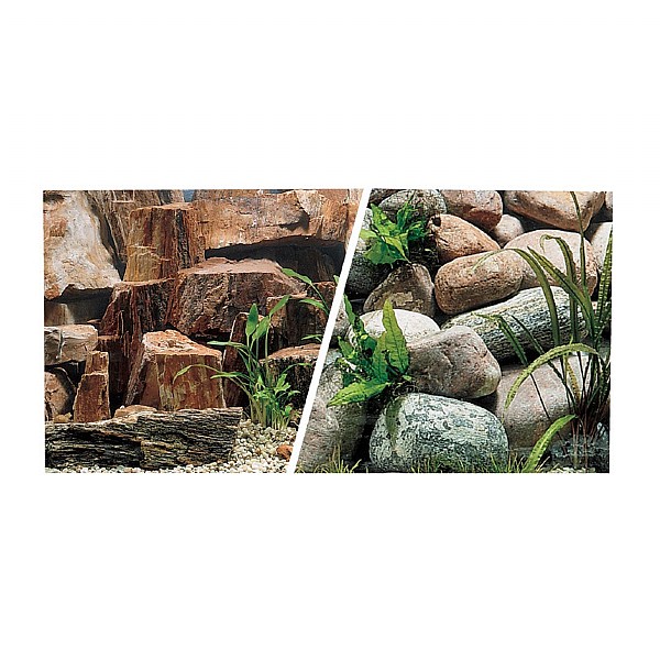 Marina 46cm (18") Rocky Canyon & Riverbed Aquarium Background