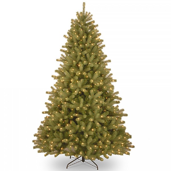 6.5ft Pre-Lit Lakewood Spruce Feel-Real Artificial Christmas Tree
