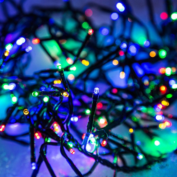 768 multi colour led cluster lights with timer outdoor christmas christmas lighting sets
