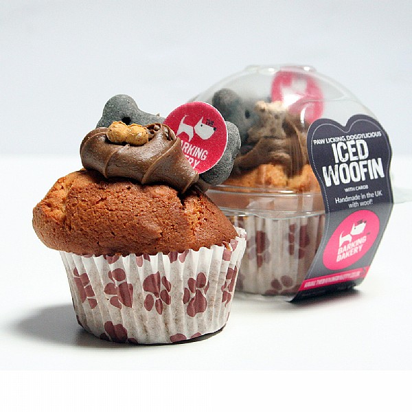 The Barking Bakery Carob Woofin with Carob Yoghurt Icing