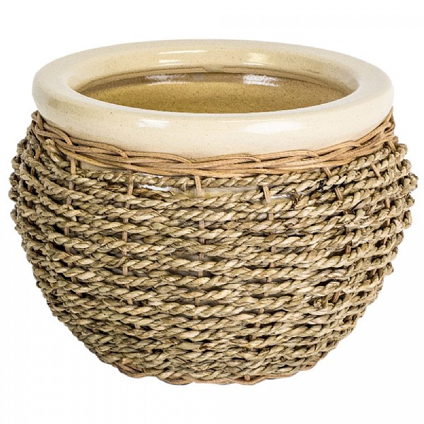 Ivyline Seagrass Pot Cover - Natural