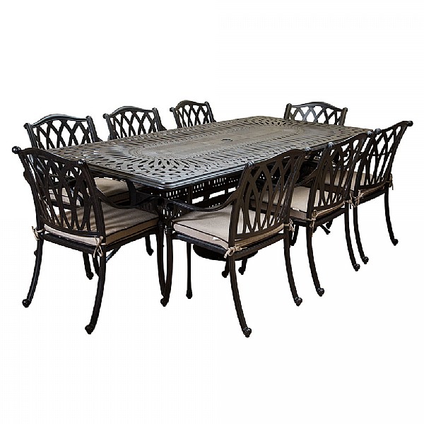 Garden Furniture Kidderminster hartman florence 8 seater rectangular set | cast aluminium garden Garden Furniture Kidderminster hartman florence 8 seater rectangular set | cast aluminium garden