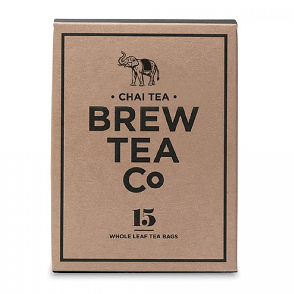 Brew Tea Company Chai 15 Whole Leaf Tea Bags