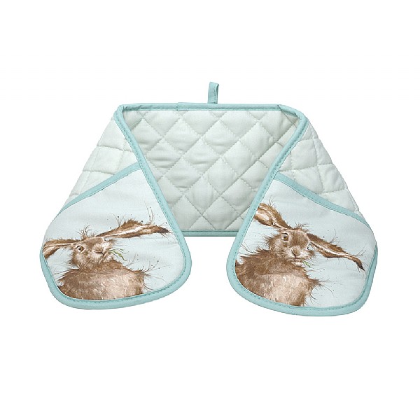 Portmeirion Wrendale Double Oven Glove (Green Hare)