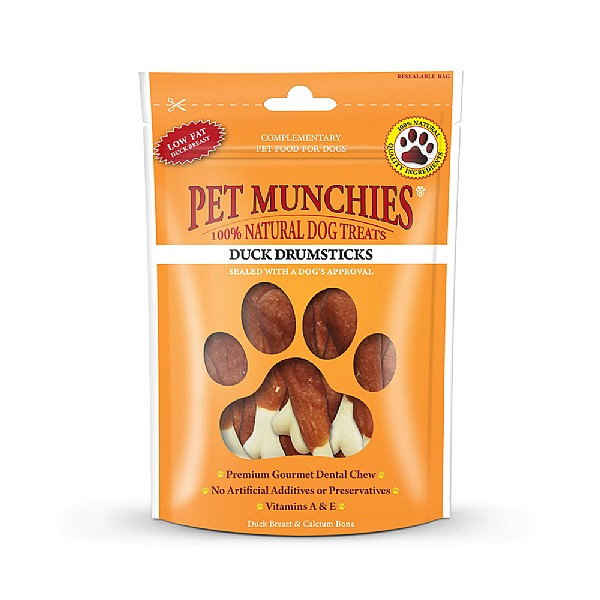 Pet Munchies Natural Duck Drumsticks 100g
