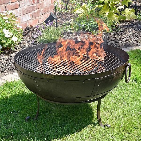 Recycled Kadai Firebowl Set with Low Stand