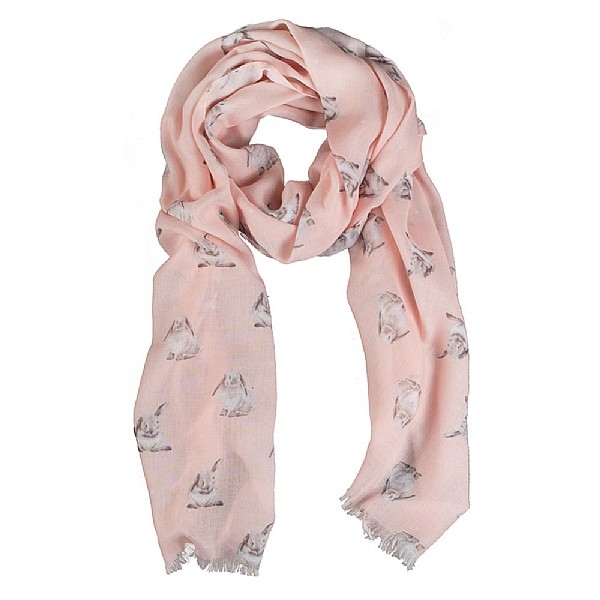 Wrendale 'Some Bunny' Pink Scarf