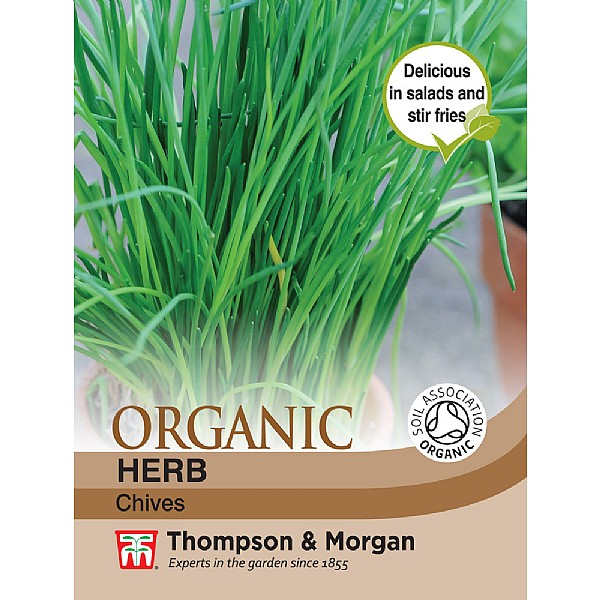 Thompson & Morgan Herb Chives (Organic) Seeds