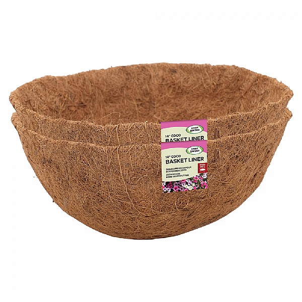 Smart Garden Basket Coco Liner Twin Pack - Various Sizes