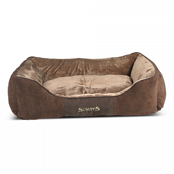 Scruffs Chester Box Dog Bed Chocolate - Various Sizes
