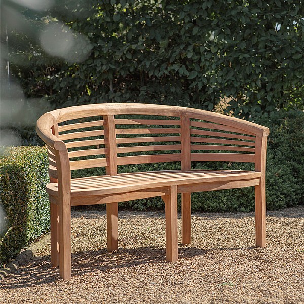 Bramblecrest Pimlico Banana Bench with Cushion