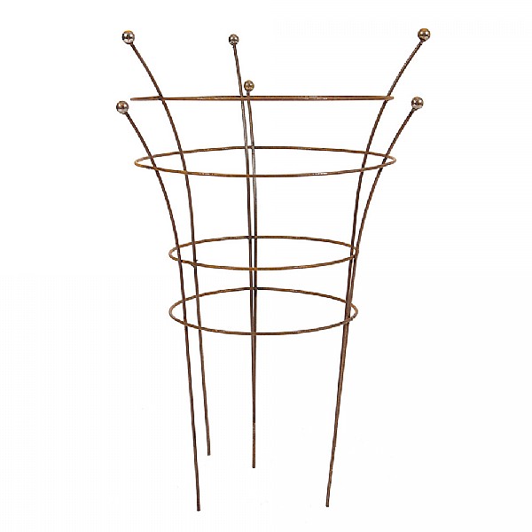 Tom Chambers Herbaceous Support Twin Pack Rust (Various Sizes)