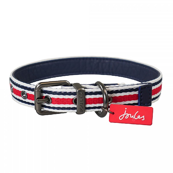 Joules Red Stripe Coastal Collar - Various Sizes