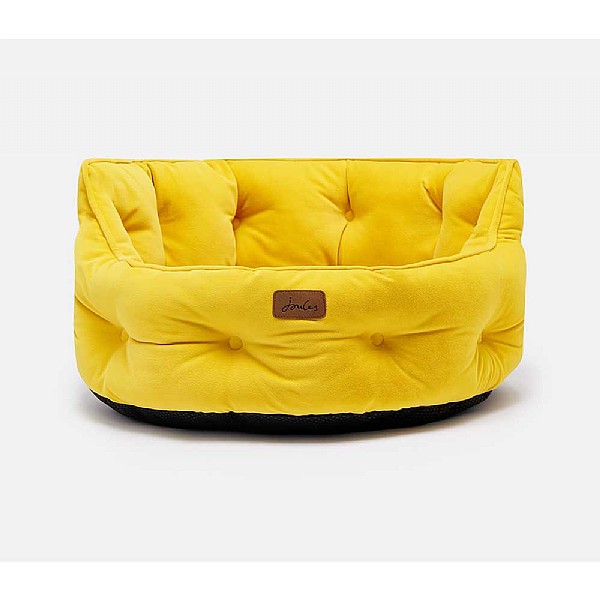 Joules Yellow Chesterfield Dog Bed
