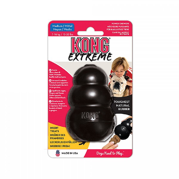 Kong Extreme Dog Toy Black - Various Sizes