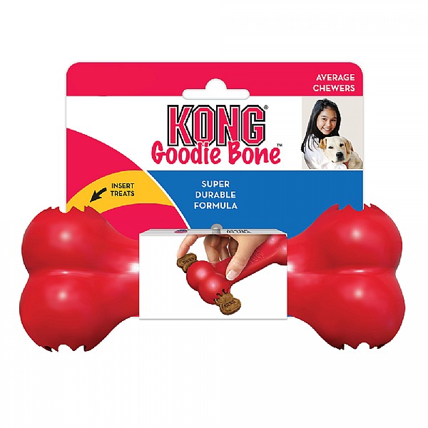 Kong Goodie Bone Dog Toy Red - Various Sizes