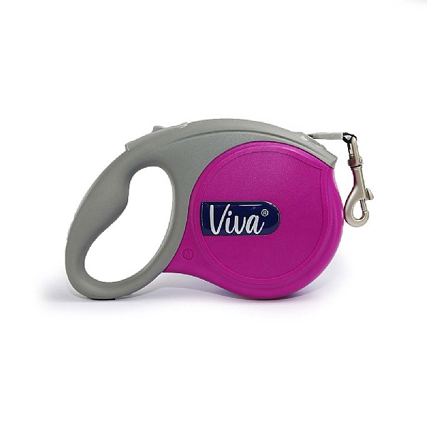 Ancol Viva Retractable 5m Lead Purple