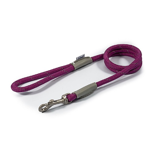 Ancol Viva Rope Lead Reflective Purple