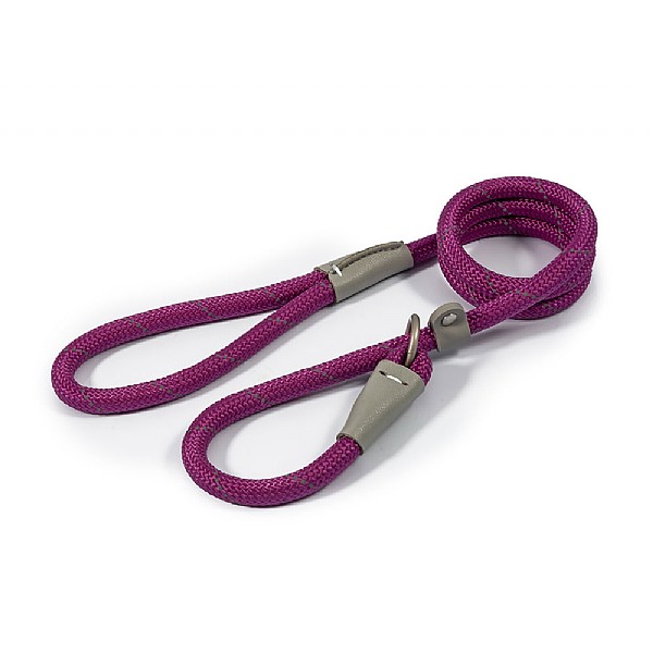 Ancol Viva Rope Slip Lead Reflective Purple