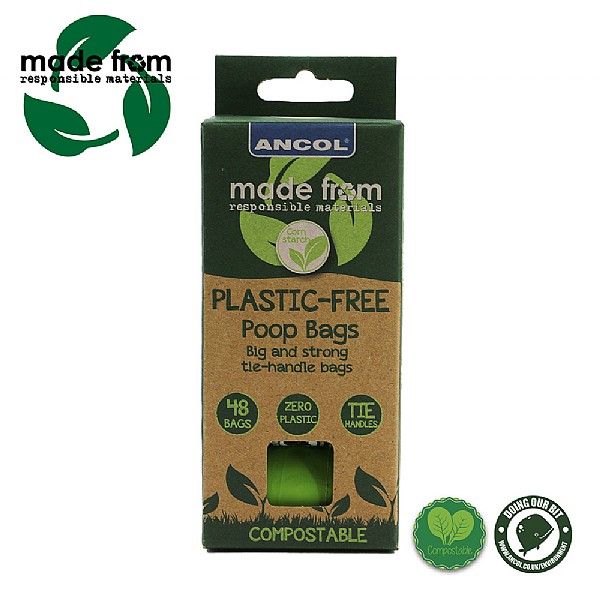 Ancol Made From Plastic Free Poop Bag Refill Pack