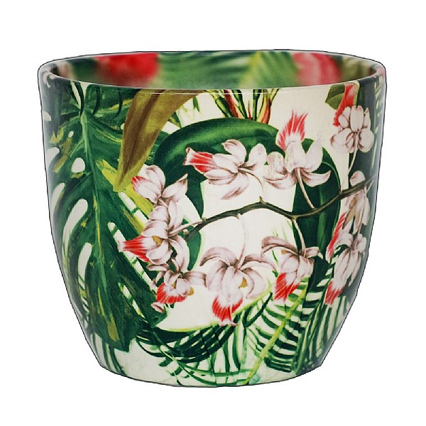 Ivyline Monza Tropical Floral Pot Cover (Various Sizes)