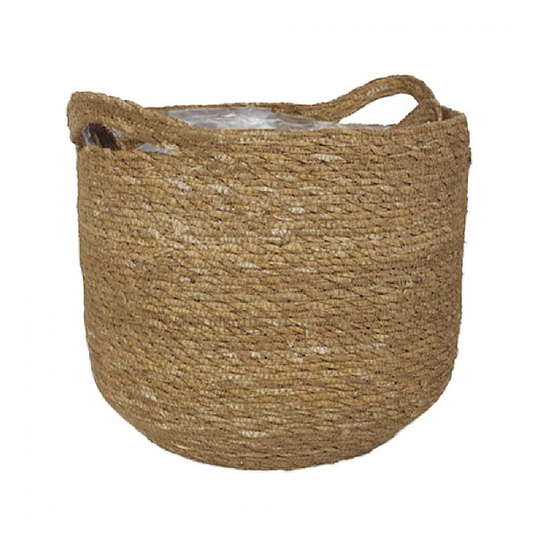 Natural Woven Basket Planter (Various Sizes)