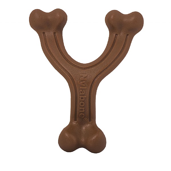 Nylabone Dog Extreme Chew Wishbone Bison Flavour (Various Sizes)