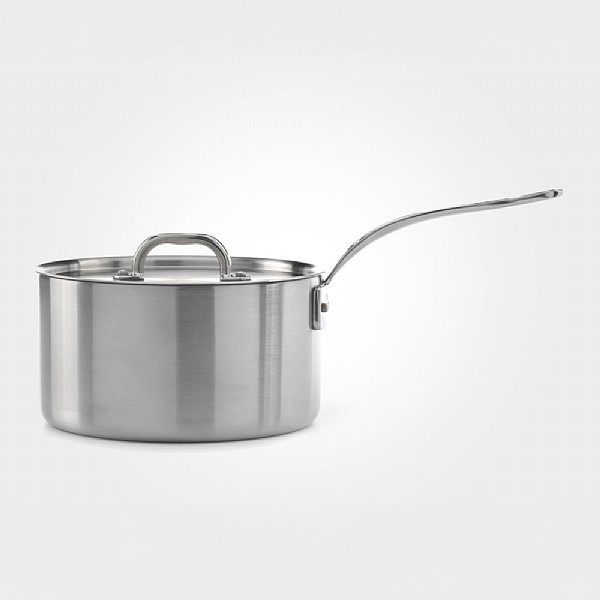 Samuel Groves Classic Stainless Steel 3-Ply Saucepan with lid (Various Sizes)