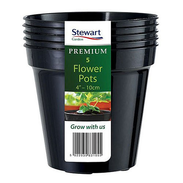 Black Premium Flower Pot Multi-Pack - Various Sizes