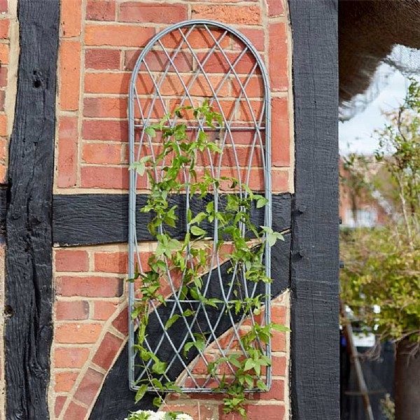 Smart Garden Rot-Proof Faux Willow Trellis Round Slate