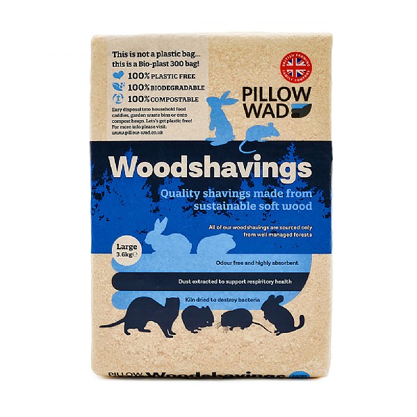 Pillow Wad Woodshavings (Various Sizes)