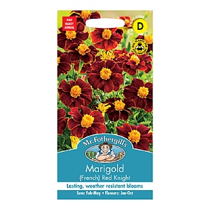 Mr Fothergills Marigold (French) Red Knight Seeds