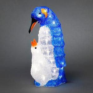 Acrylic LED Penguin Family