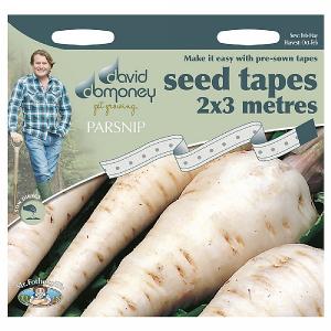 David Domoney White Gem Parsnip Seed Tape