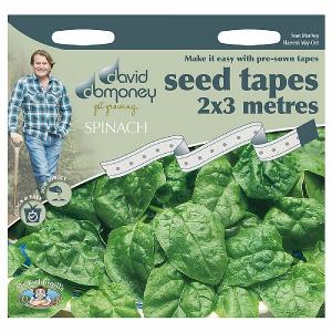 David Domoney Spinach Samish F1 Seed Tape