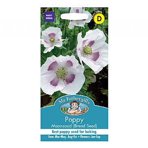 Mr Fothergills Poppy Maanzaad (Bread Seed) Seeds