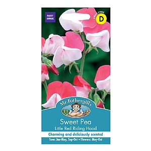 Mr Fothergills Sweet Pea Little Red Riding Hood Seeds