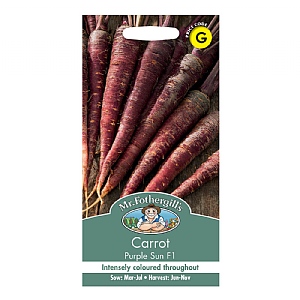 Mr Fothergills Carrot Purple Sun F1 Seeds