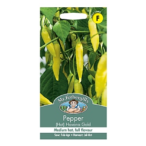 Mr Fothergills Pepper (Hot) Havana Gold Seeds