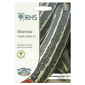 RHS Marrow Tiger Cross F1 Seeds