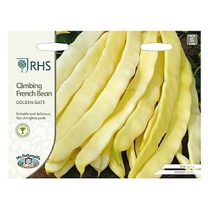 RHS Climbing French Bean Golden Gate Seeds