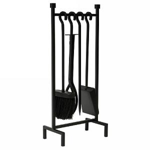 Iron Hanging Rack 4 Piece Fireside Set