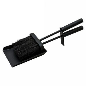 Black Fireside Brush & Shovel