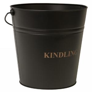Black Fireside Kindling Bucket