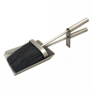 Pewter Fireside Brush & Shovel
