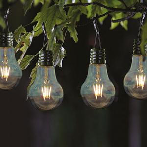 Smart Solar Eureka! Retro LED Solar Lightbulb - 4 Pack