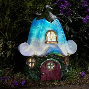 Smart Solar Bluebell Cottage LED Solar Garden Ornament - The Elvedon Collection