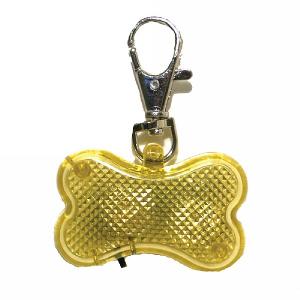 Rosewood Bone Shaped Dog Collar Light