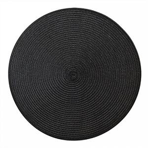 iStyle Round Woven Mat Black